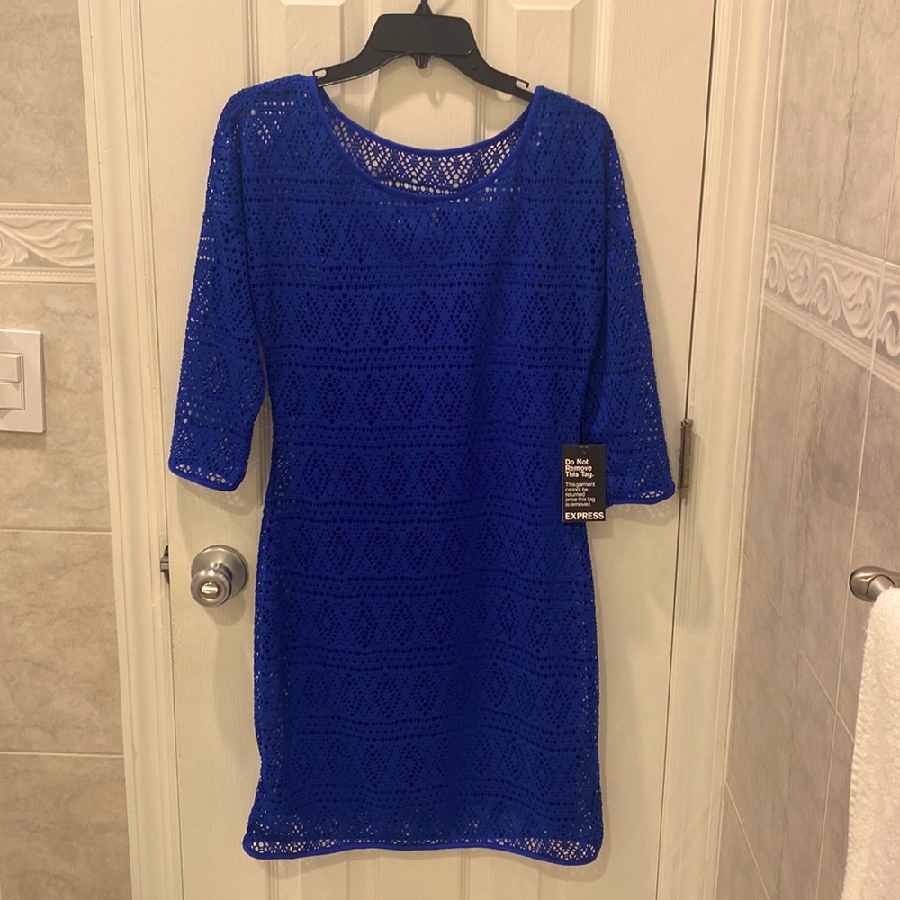 Royal Blue Dress - Express- NWT!